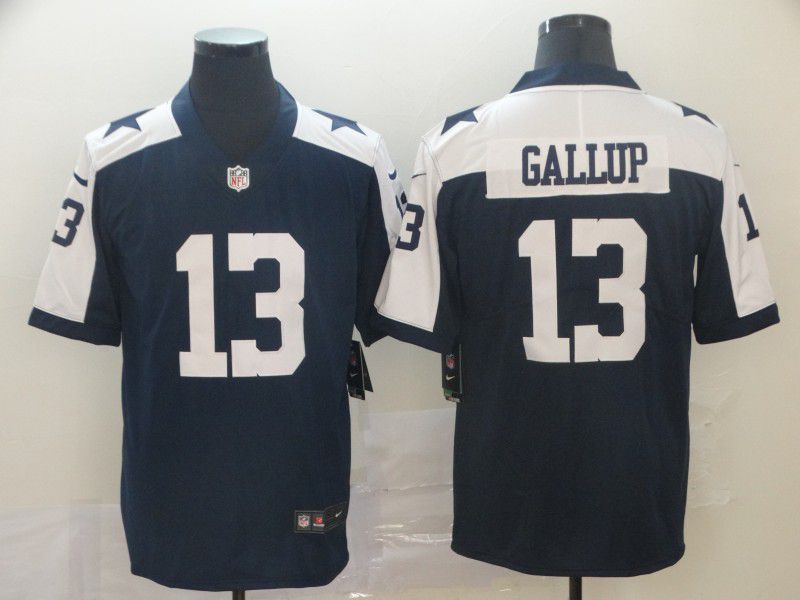 Men Dallas cowboys #13 Gallup Blue Nike Vapor Untouchable Limited NFL Jerseys->dallas cowboys->NFL Jersey